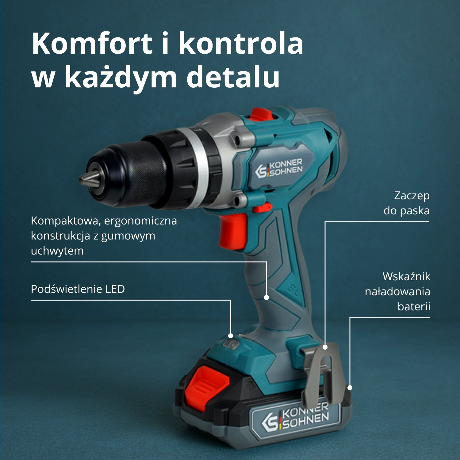 Zestaw bezprzewodowy Master Set 2w1 KS IDISD 20V SET 2 