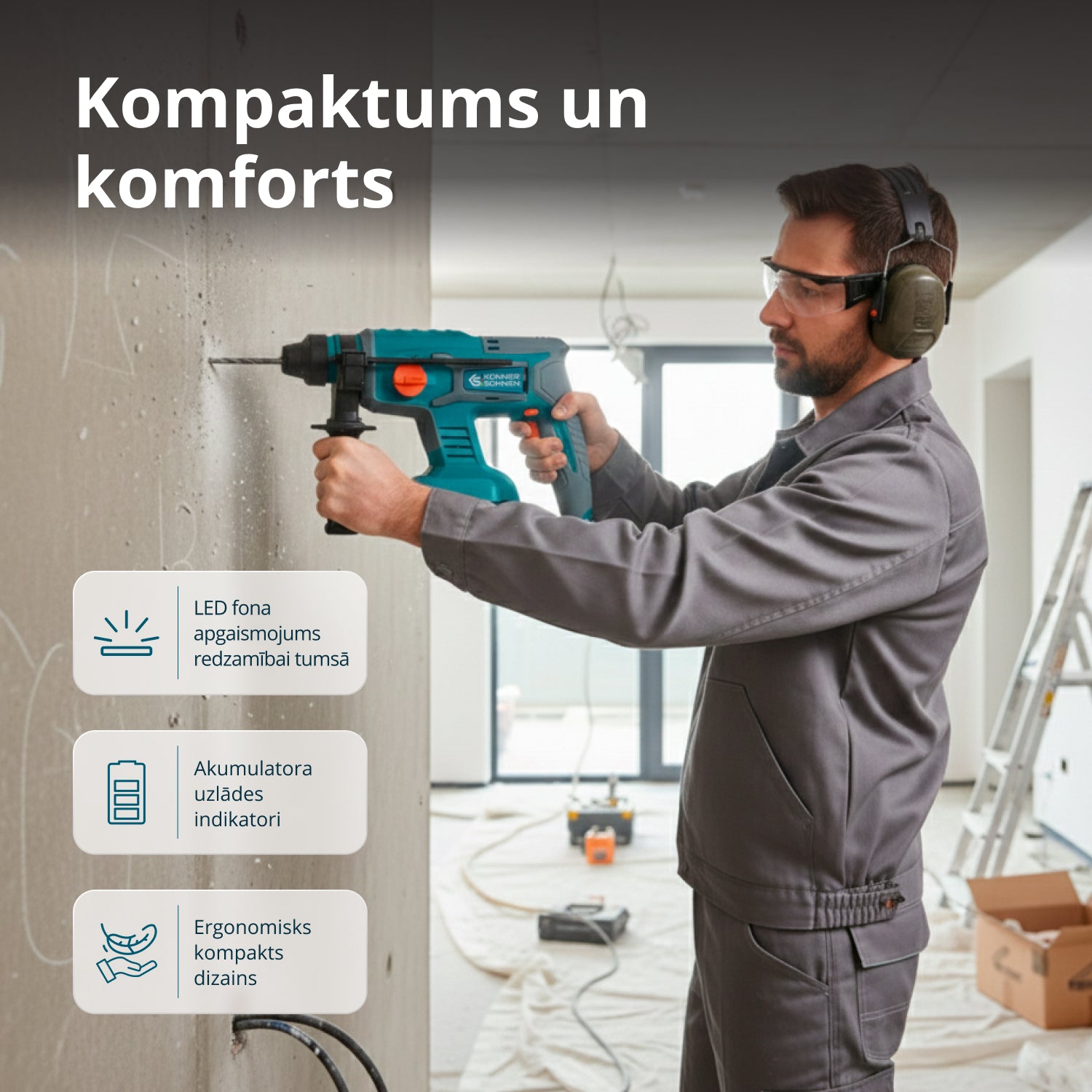 Bezvadu Meistara Komplekts 3in1 KS RHAGD 20V KOMPLEKTS 3