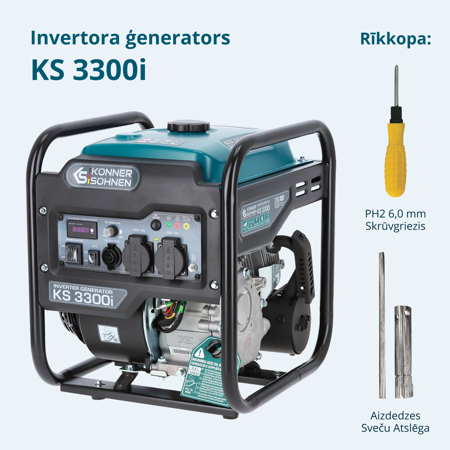 Invertora ģenerators KS 3300i
