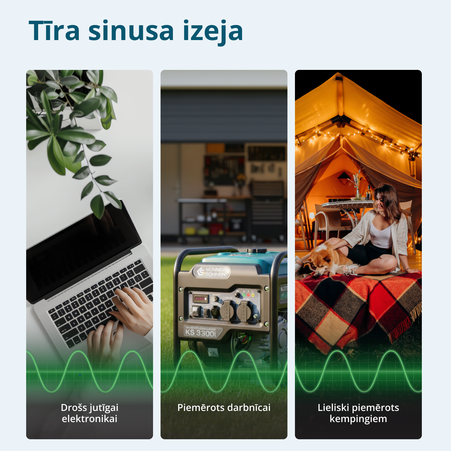 Invertora ģenerators KS 3300i