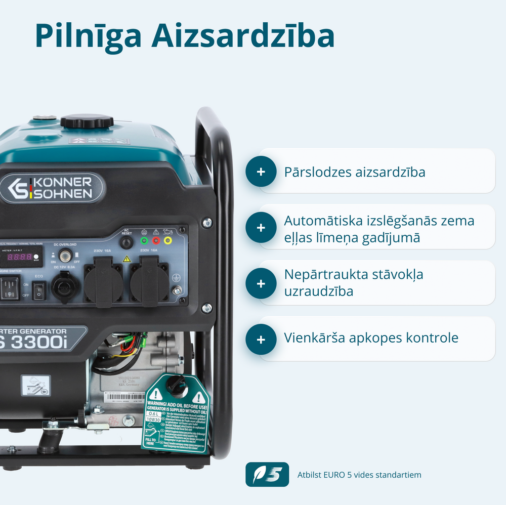 Invertora ģenerators KS 3300i