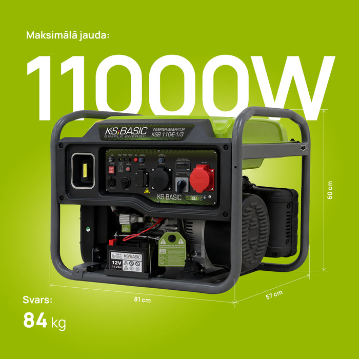 Invertora ģenerators KSB 110iE-1/3