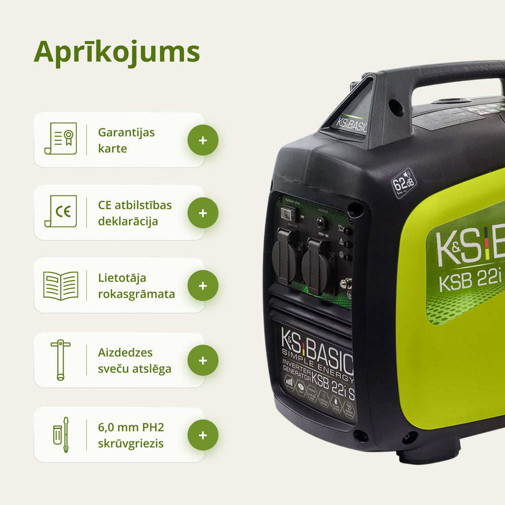 Invertora ģenerators KSB 22i S