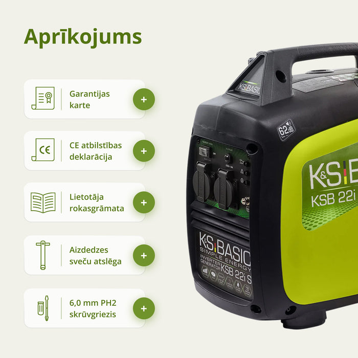 Invertora ģenerators KSB 22i S