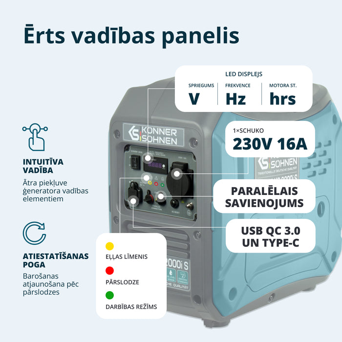Invertora ģenerators KS 2000i S