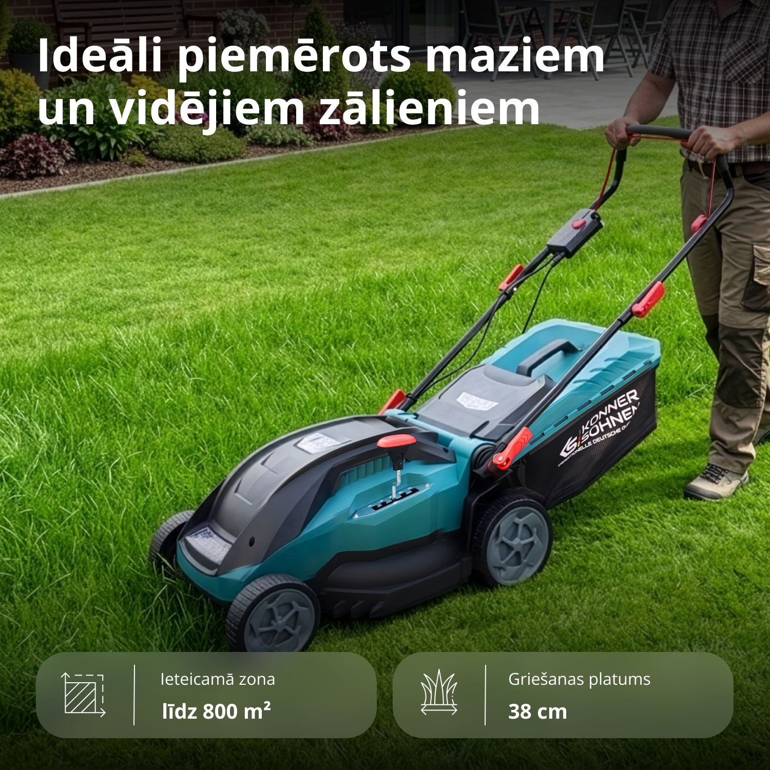 Elektriskā zāles pļaujmašīna KS 38LM16-BL