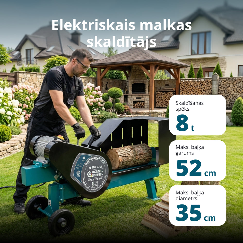 Elektriskais malkas skaldītājs KS 8TKE 52/35