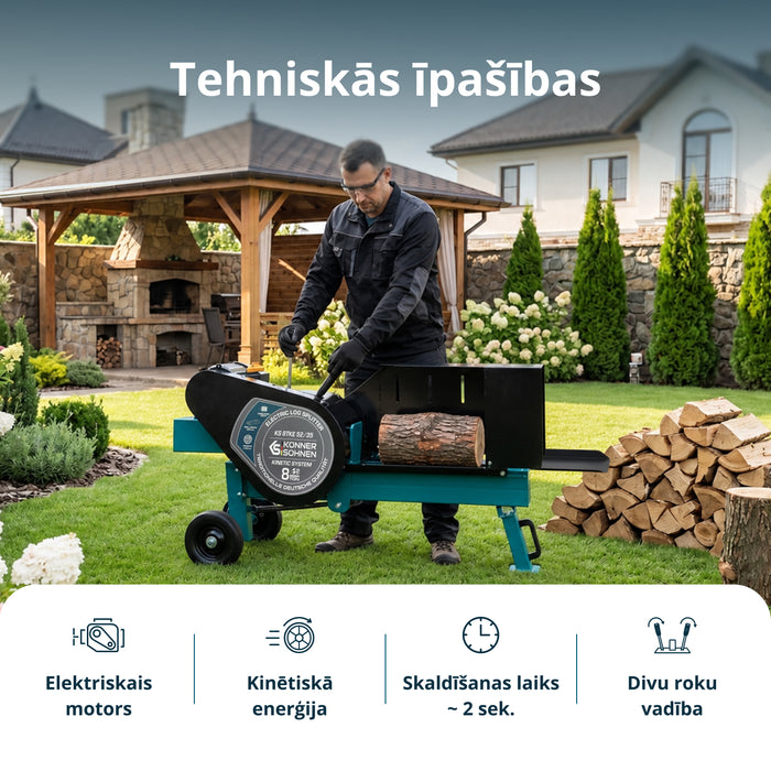 Elektriskais malkas skaldītājs KS 8TKE 52/35