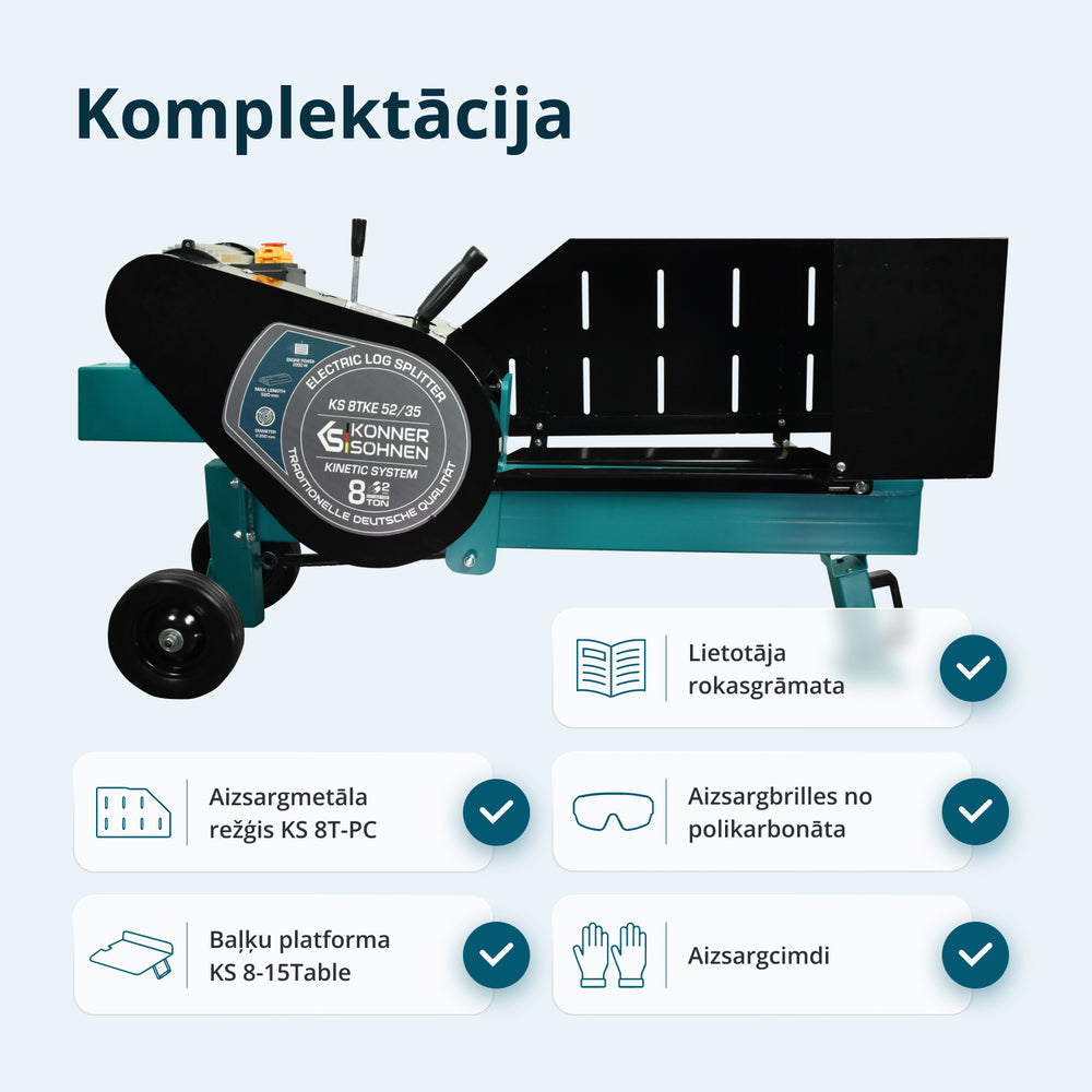 Elektriskais malkas skaldītājs KS 8TKE 52/35
