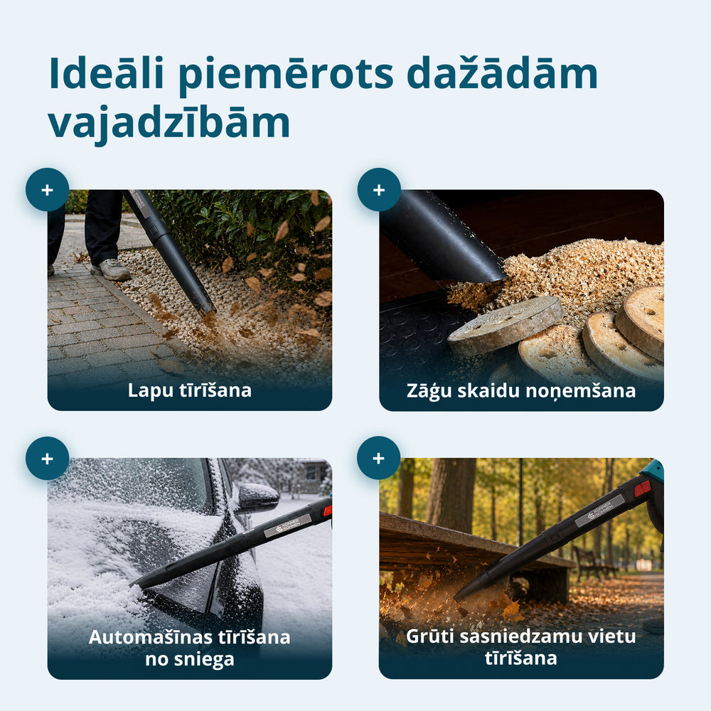 Bezvadu dārza putekļsūcējs-pūtējs KS LBV-40V