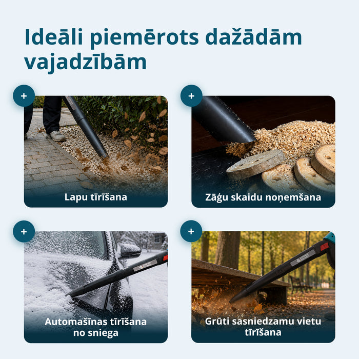 Bezvadu dārza putekļsūcējs-pūtējs KS LBV-40V