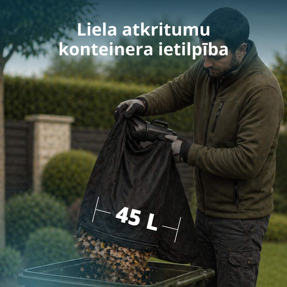 Bezvadu dārza putekļsūcējs-pūtējs KS LBV-40V