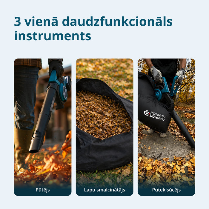 Bezvadu dārza putekļsūcējs-pūtējs KS LBV-40V