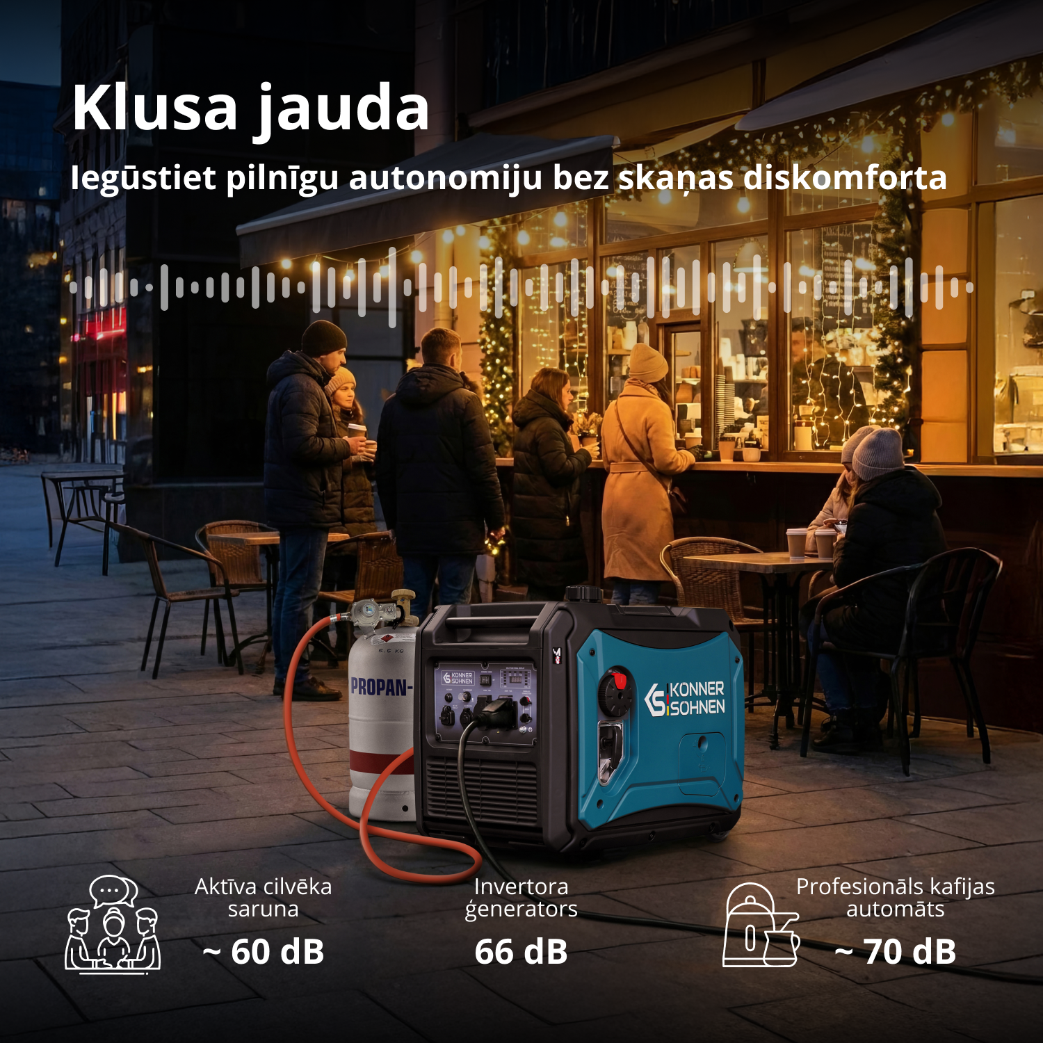 LPG/benzīna invertora ģenerators KS 4000iEG S