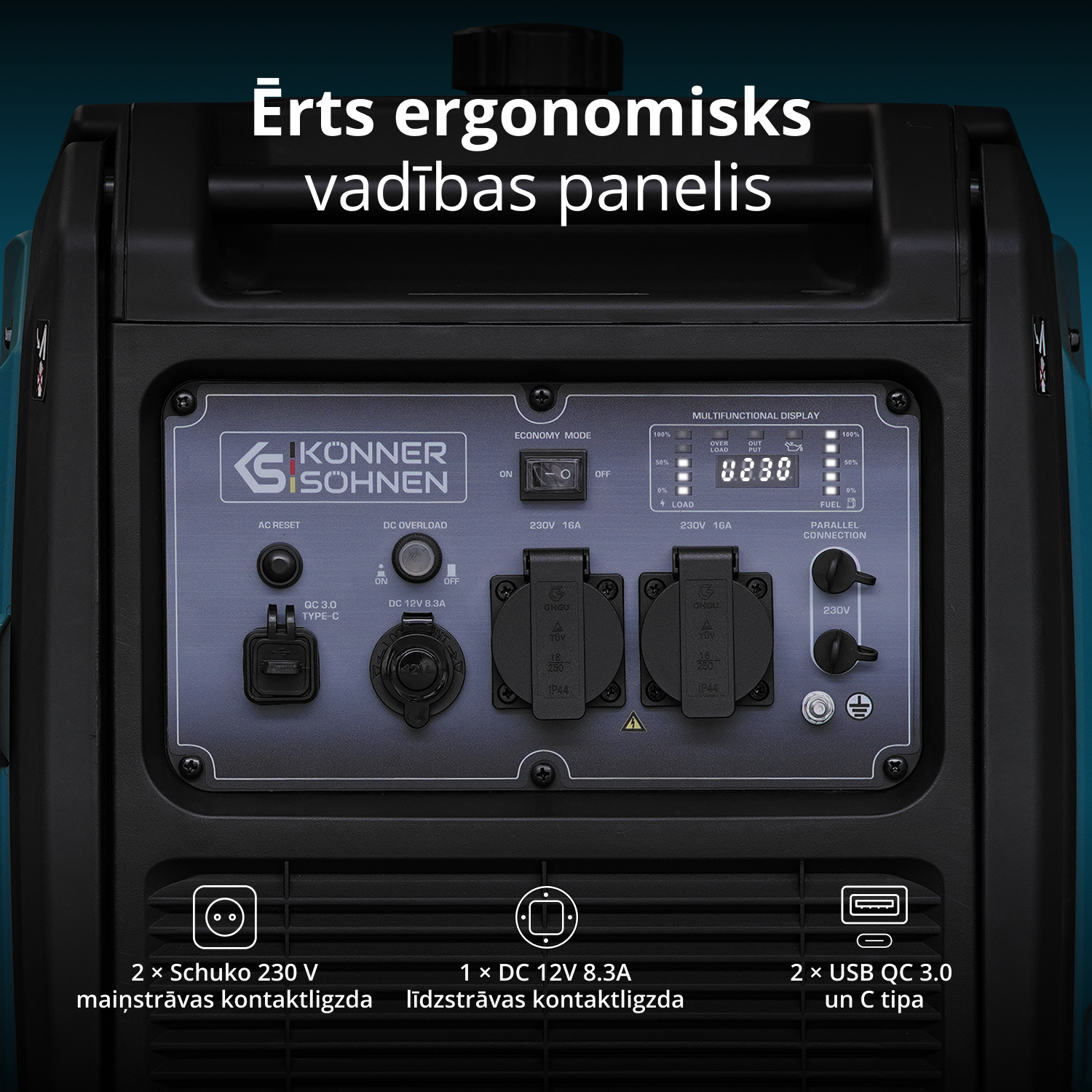 LPG/benzīna invertora ģenerators KS 4000iEG S