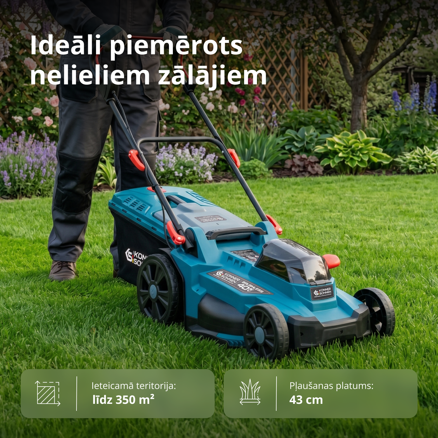 Reklāmas zāliena kopšanas komplekts KS 43LM-BCT40V-SET