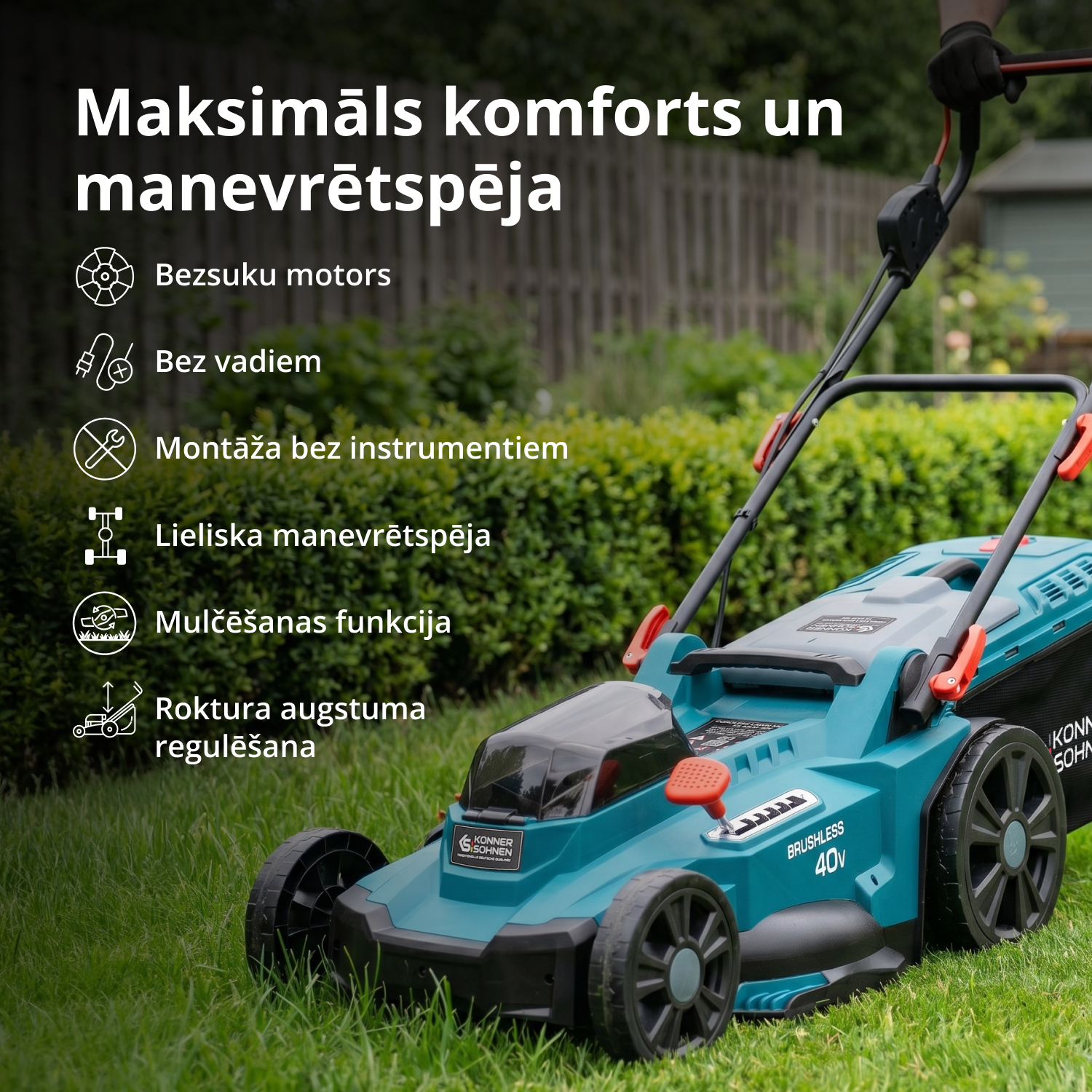 Reklāmas zāliena kopšanas komplekts KS 43LM-BCT40V-SET
