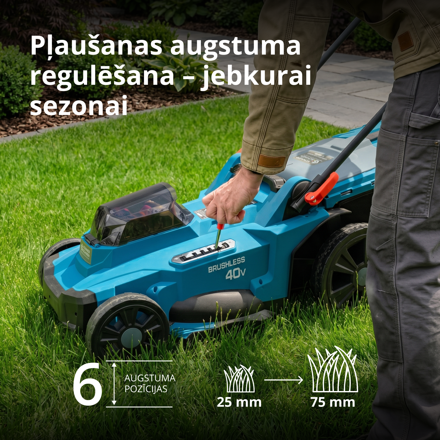Reklāmas zāliena kopšanas komplekts KS 43LM-BCT40V-SET