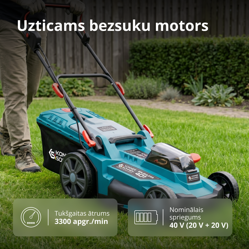 Bezvadu zāles pļāvējs KS 43LM-40V