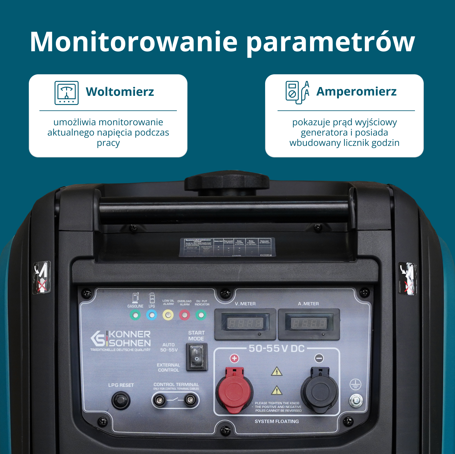 Generator prądu stałego KS 48VGS-DC wersja 50–55V