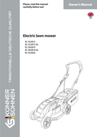 Elektriskā zāles pļaujmašīna KS 32LM12-BL, KS 38LM16-BL, KS 43LM20