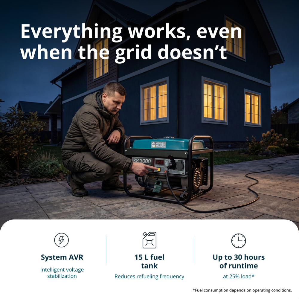 Gasoline generator "Könner & Söhnen" KS 3000