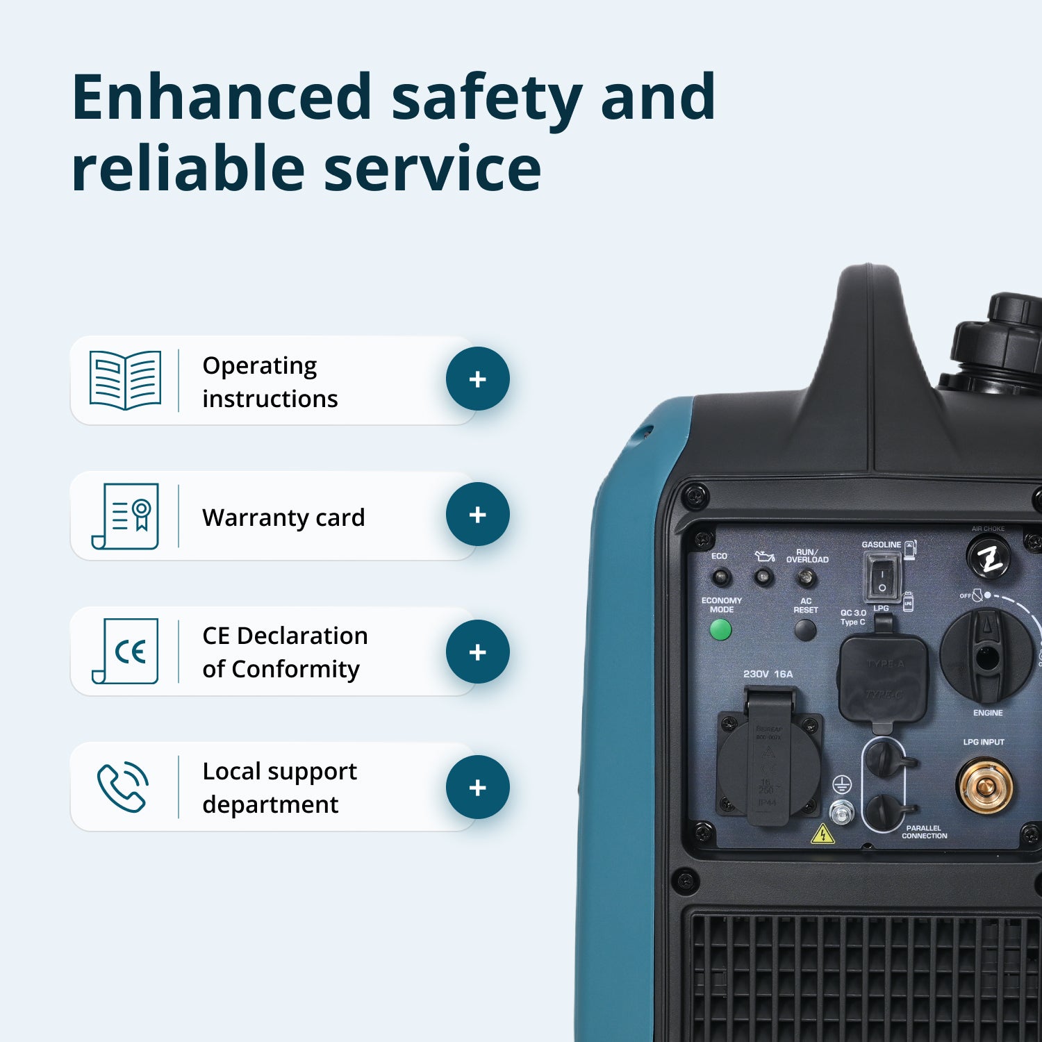 Inverter generator (LPG/gasoline) KS 1900iG S