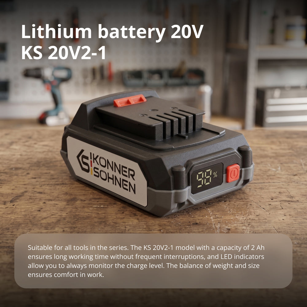 20V litija akumulators KS 20V2-1