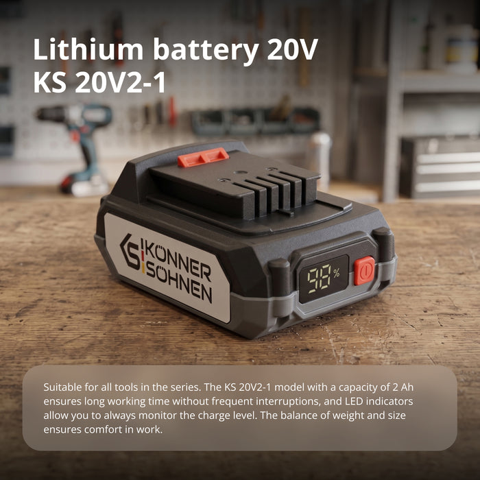 20V litija akumulators KS 20V2-1