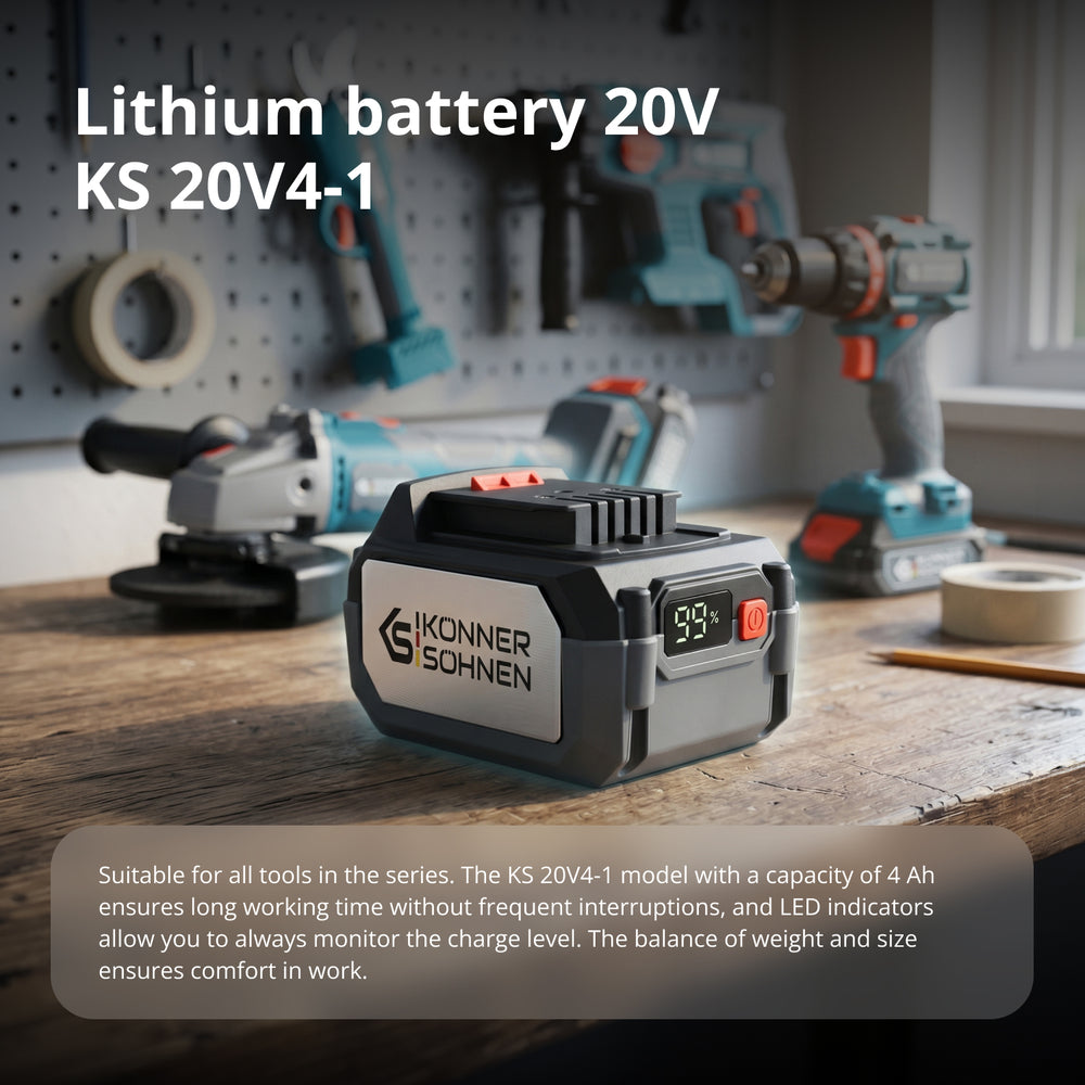 20V litija akumulators KS 20V4-1