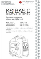 Invertora ģenerators skaņu izolējošā korpusā KSB 22i S, KSB 33i S
