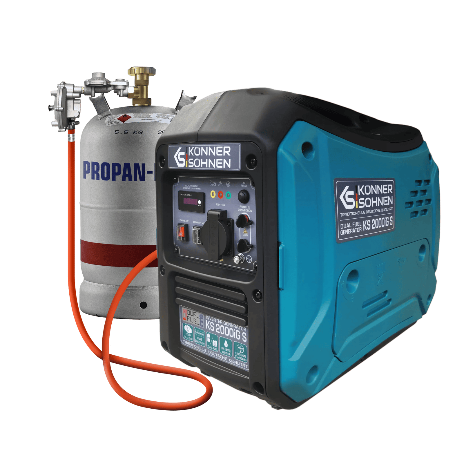 Inwerterowy generator LPG/benzyna KS 2000iG S