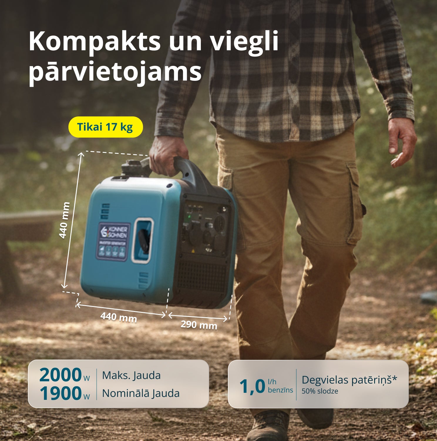 Invertora ģenerators KS 1900i S