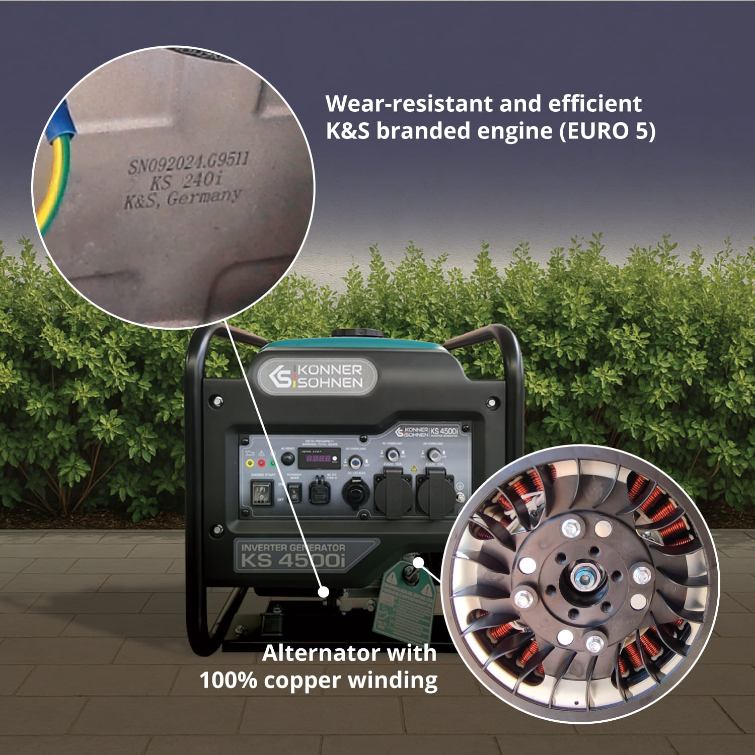 Invertora ģenerators KS 4500i