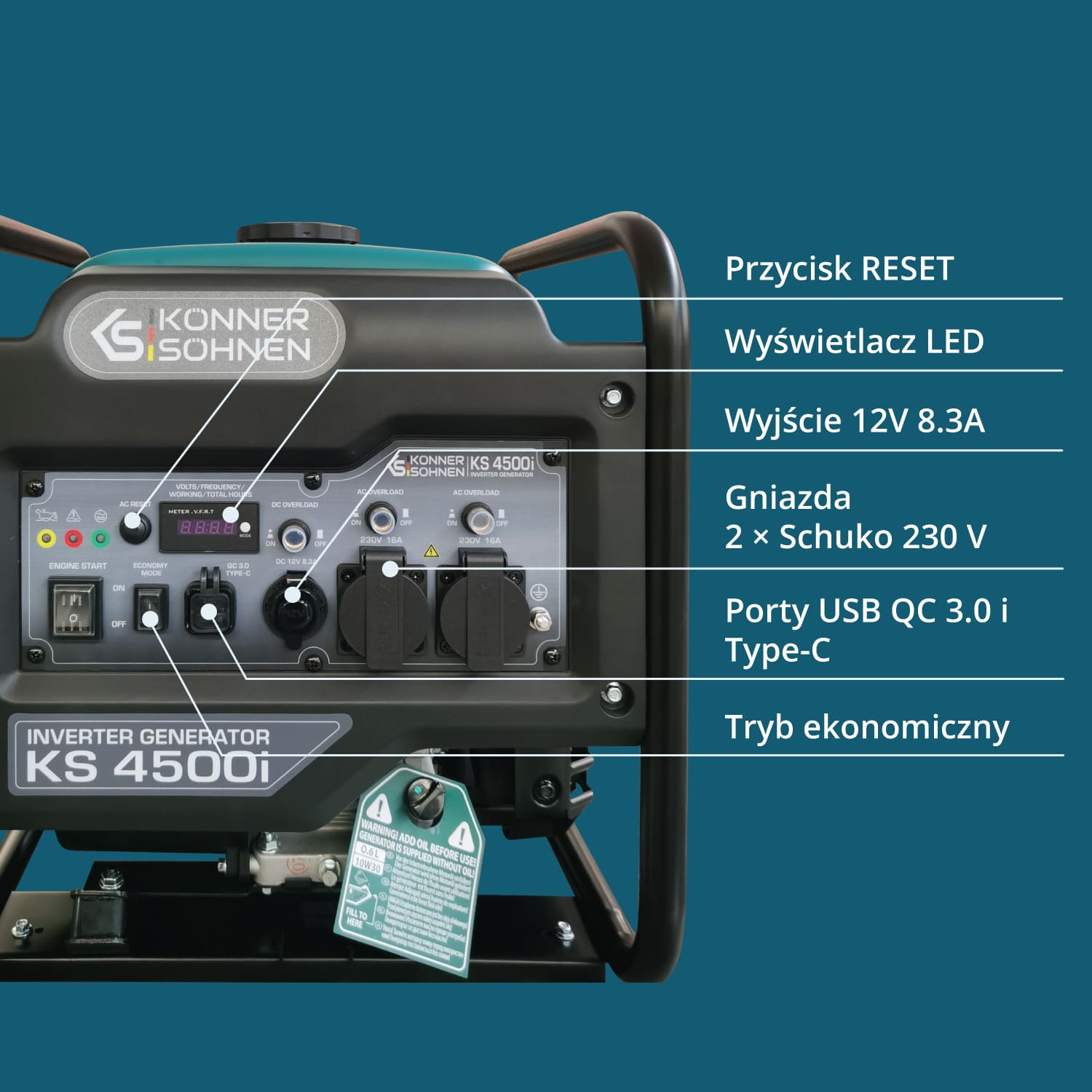 Invertergeneraator KS 4500i