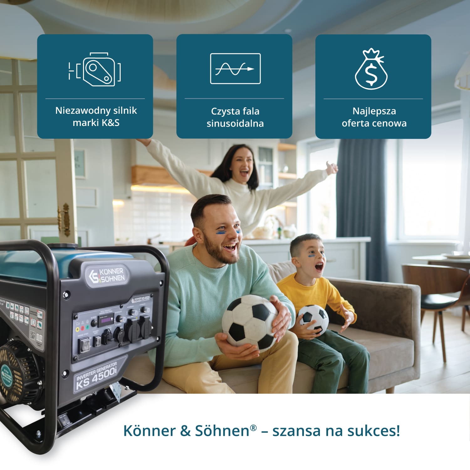 Invertergeneraator KS 4500i