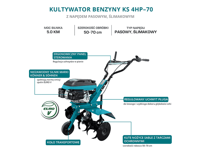 Glebogryzarka spalinowa KS 4HP-70
