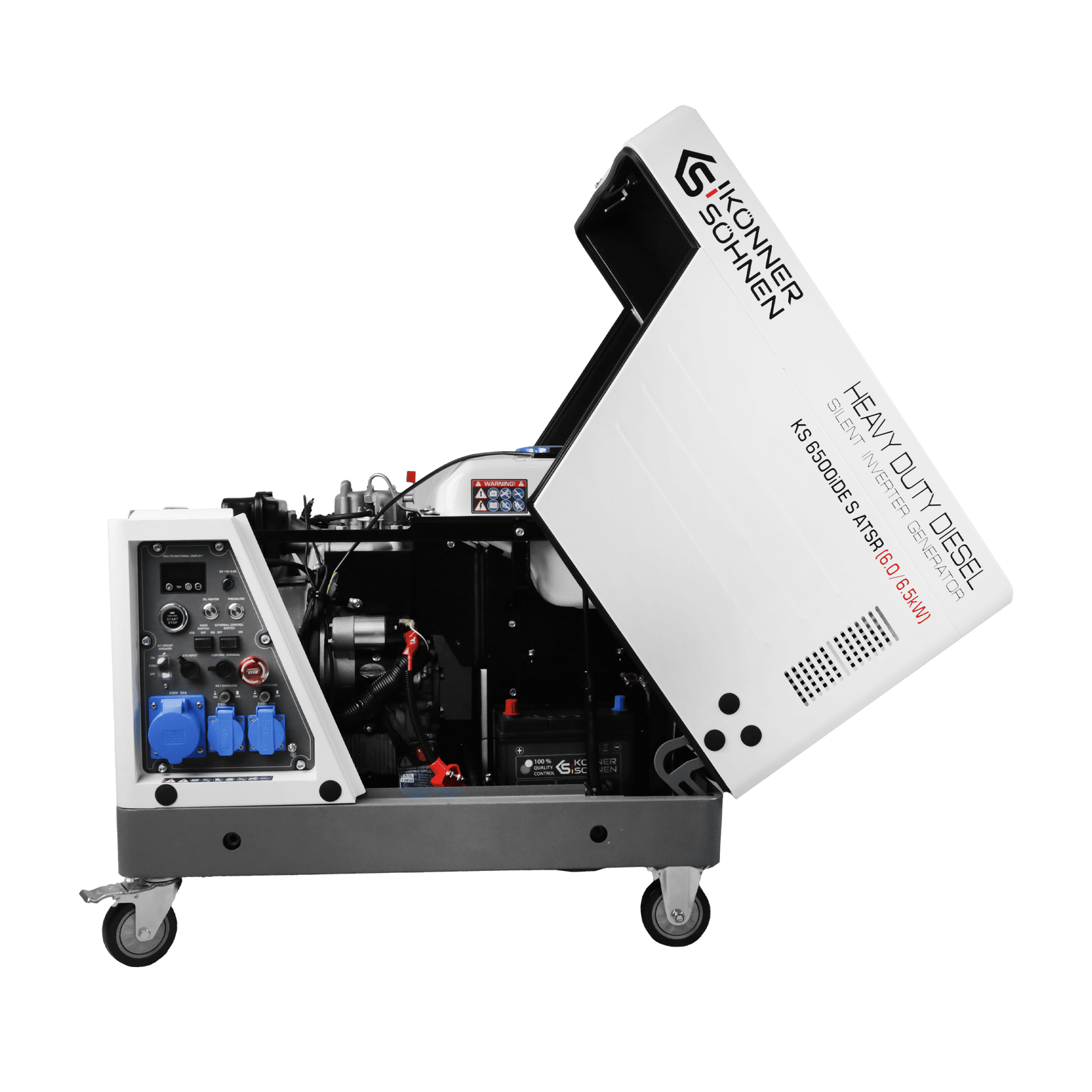 Diesel Inverter Generator in Soundproof Casing KS 6500iDE S ATSR