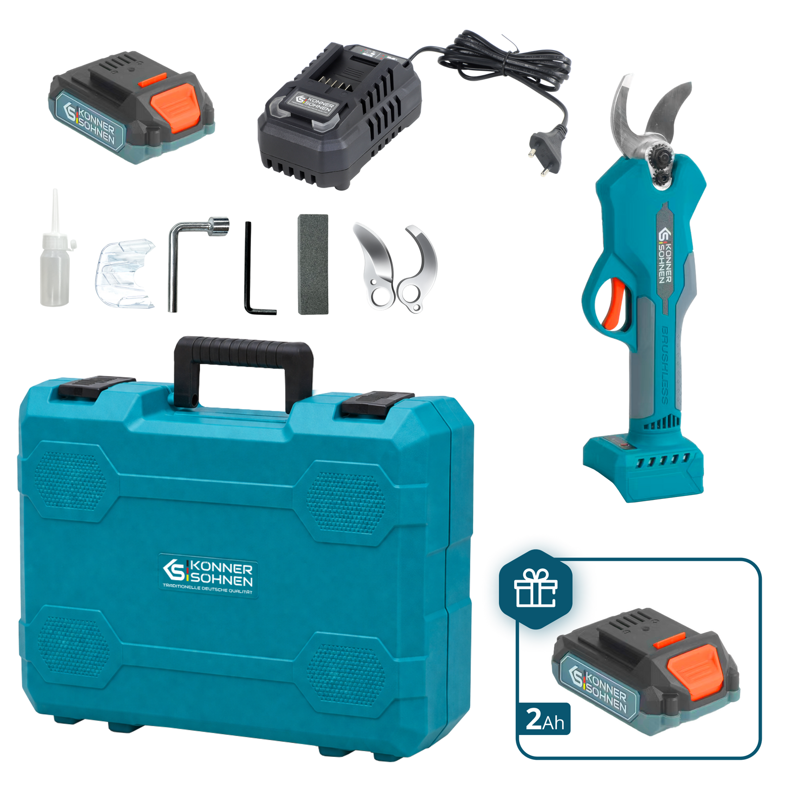 Cordless Electric Pruning Shears KS CPS20V-32 CASE PLUS