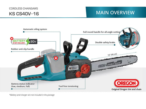 Pilarka akumulatorowa KS CS40V-16