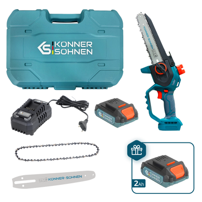 Cordless Mini Chainsaw KS MCS20V-8 CASE PLUS