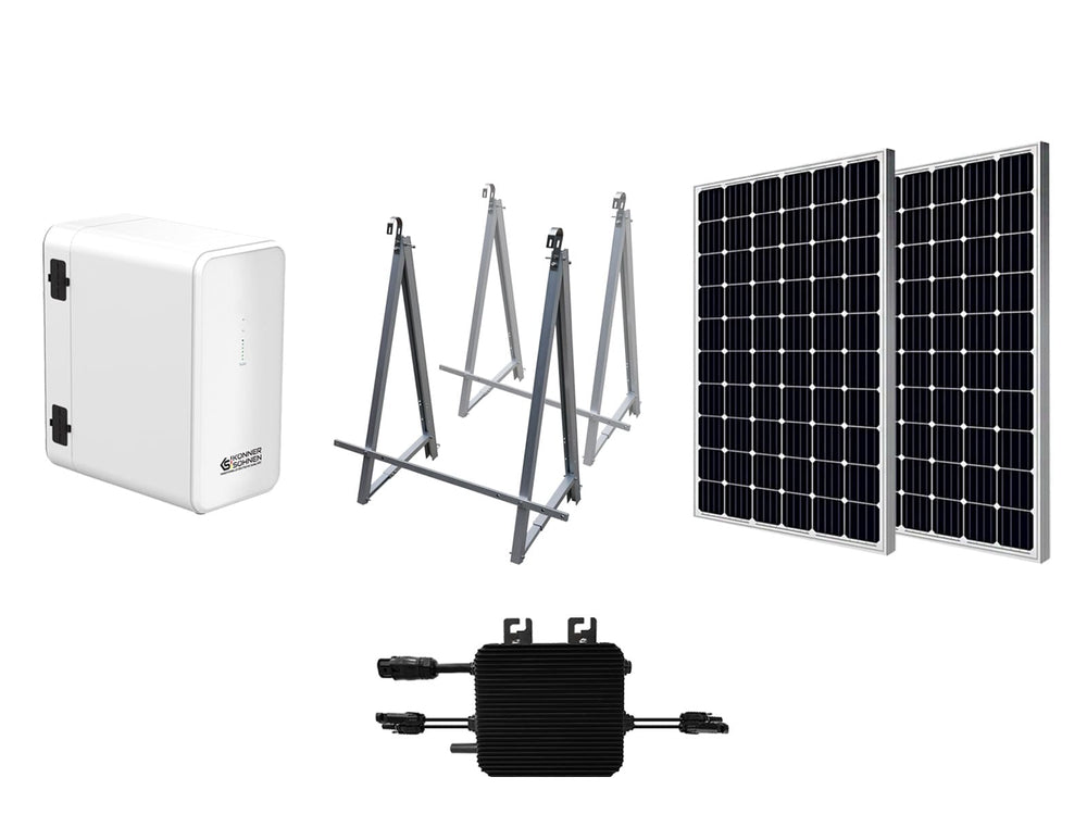 Balkonowy system magazynowania energii słonecznej KS SBS800-SET4