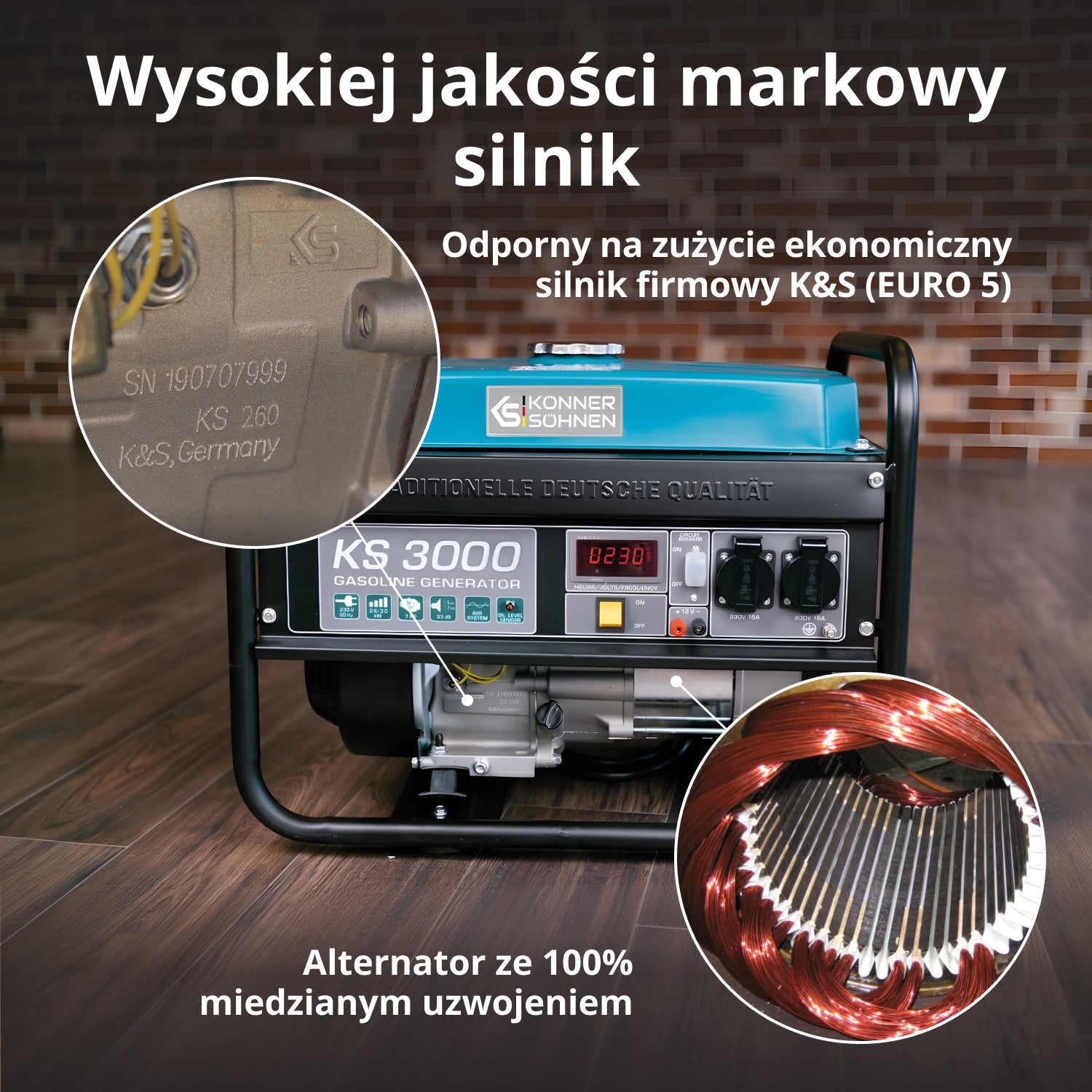 Benzīna ģenerators "Könner & Söhnen" KS 3000