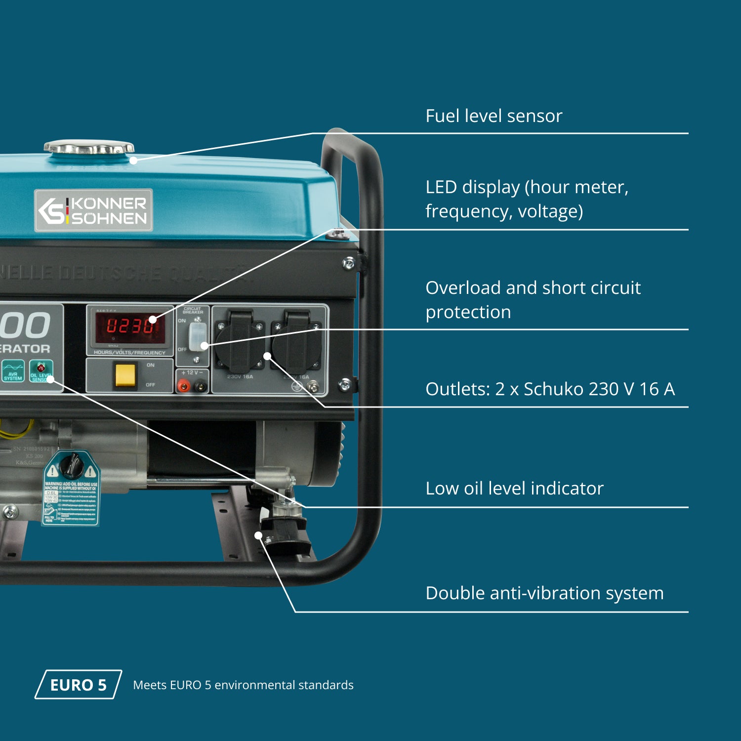 Gasoline generator "Könner & Söhnen" KS 3000