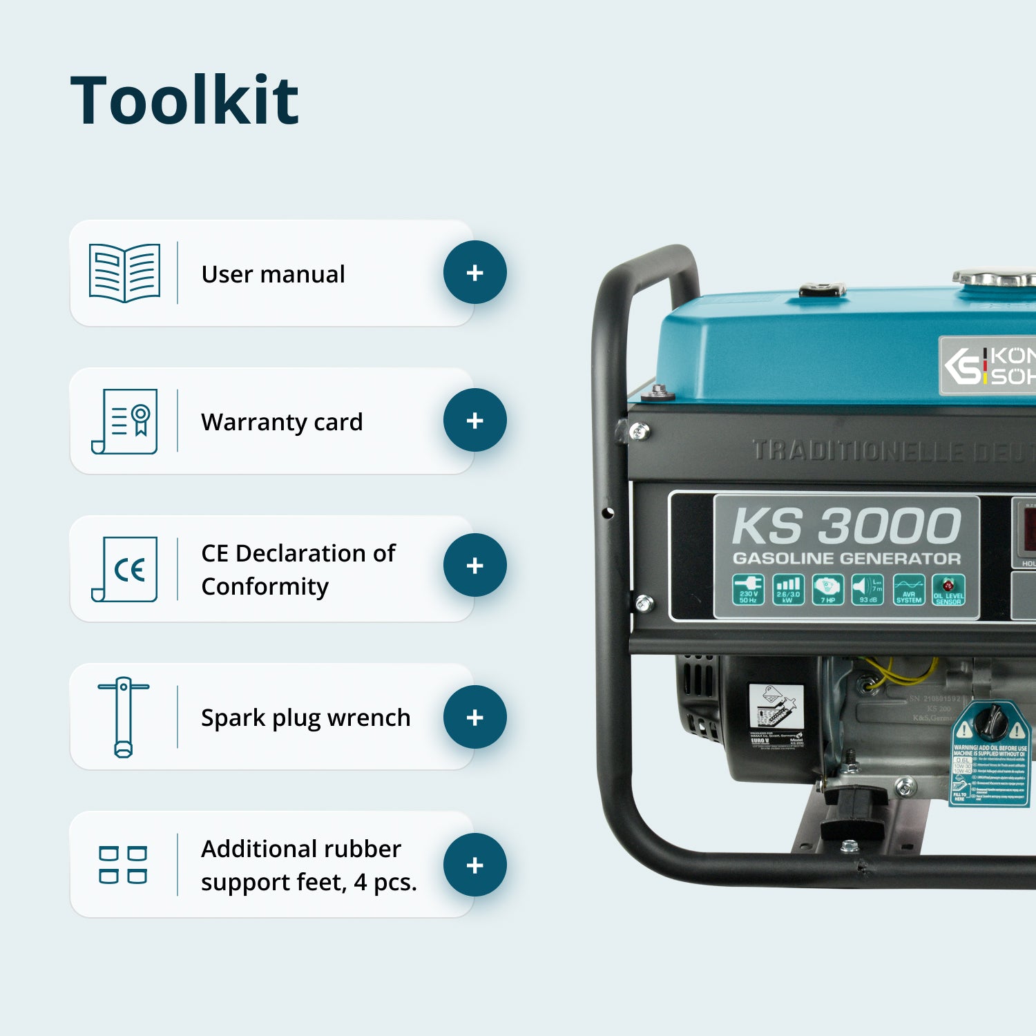 Gasoline generator "Könner & Söhnen" KS 3000