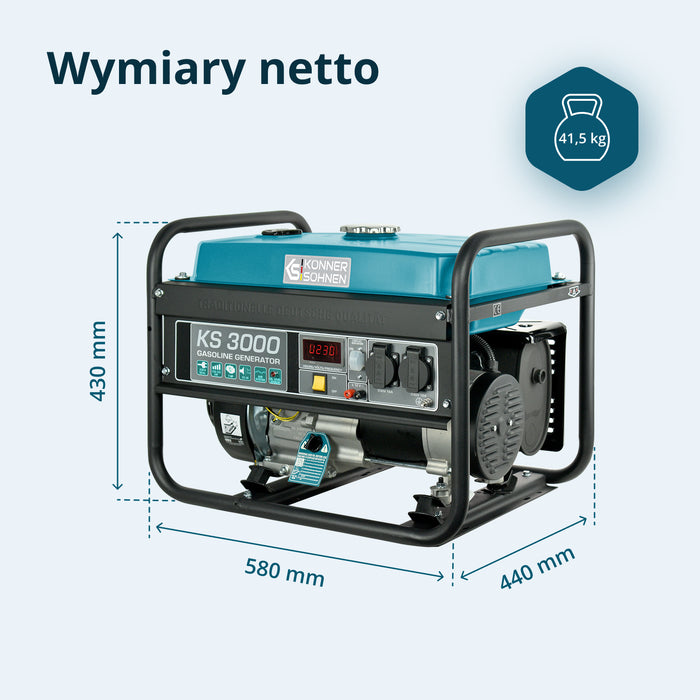 Generator benzynowy „Könner & Söhnen” KS 3000