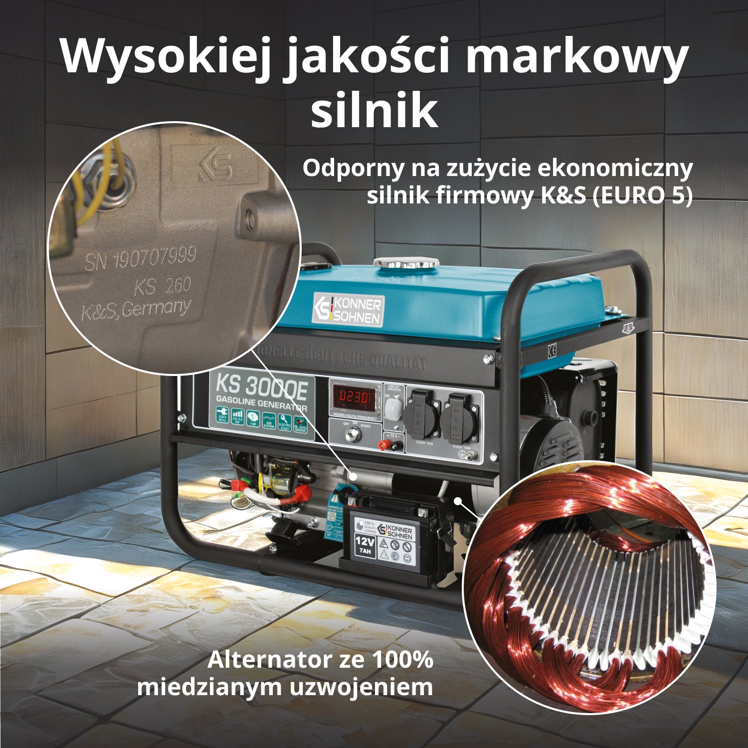 Benzīna ģenerators "Könner & Söhnen" KS 3000E