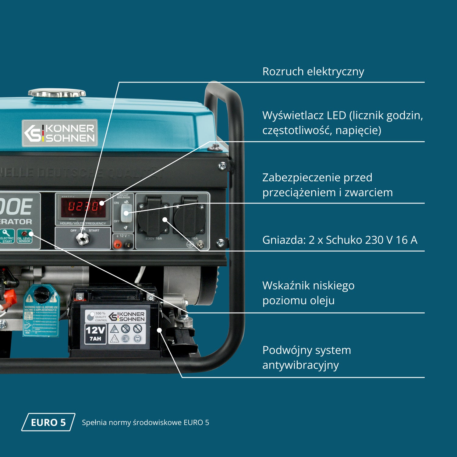 Benzīna ģenerators "Könner & Söhnen" KS 3000E