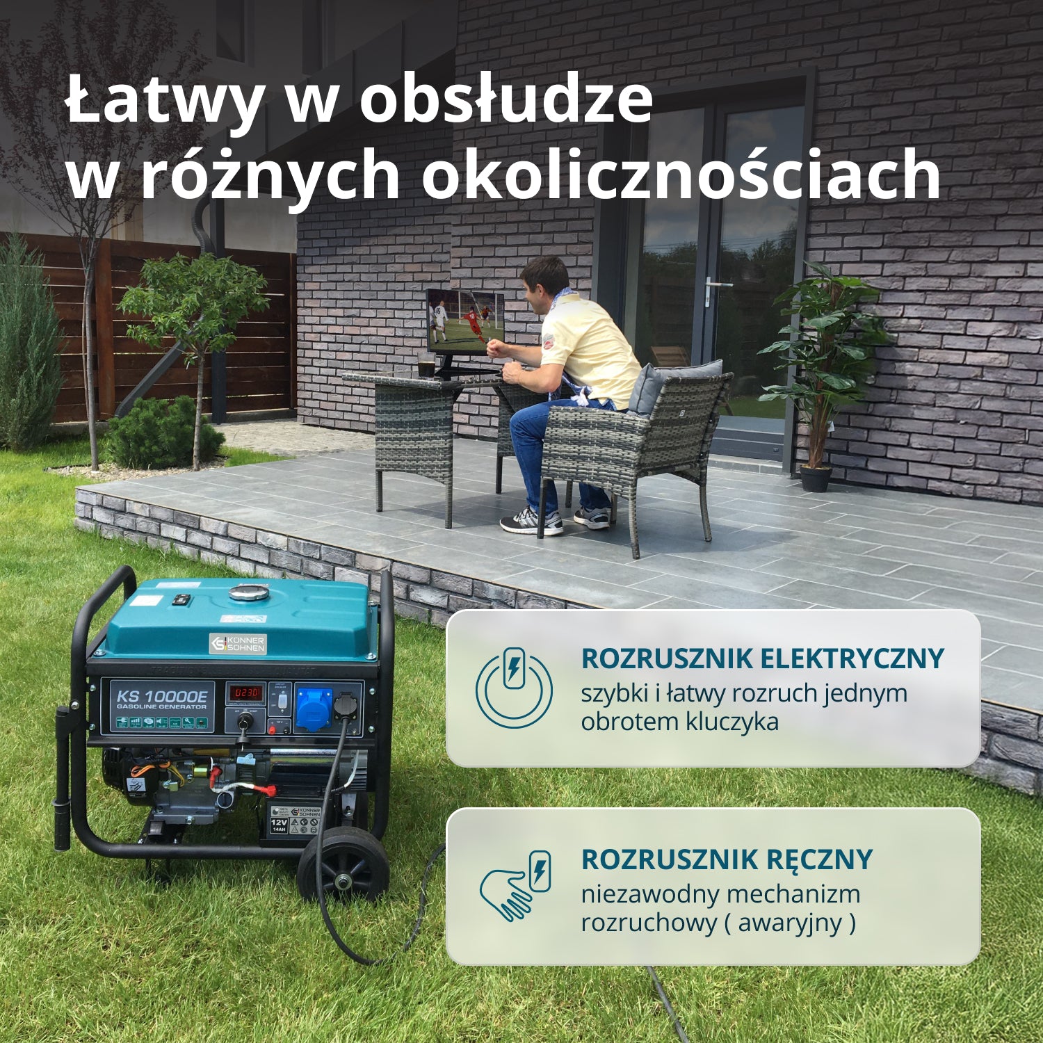 Benzīna ģenerators "Könner & Söhnen" KS 10000E