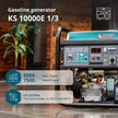 Benzīna ģenerators "Könner & Söhnen" KS 10000E 1/3 thumbnail